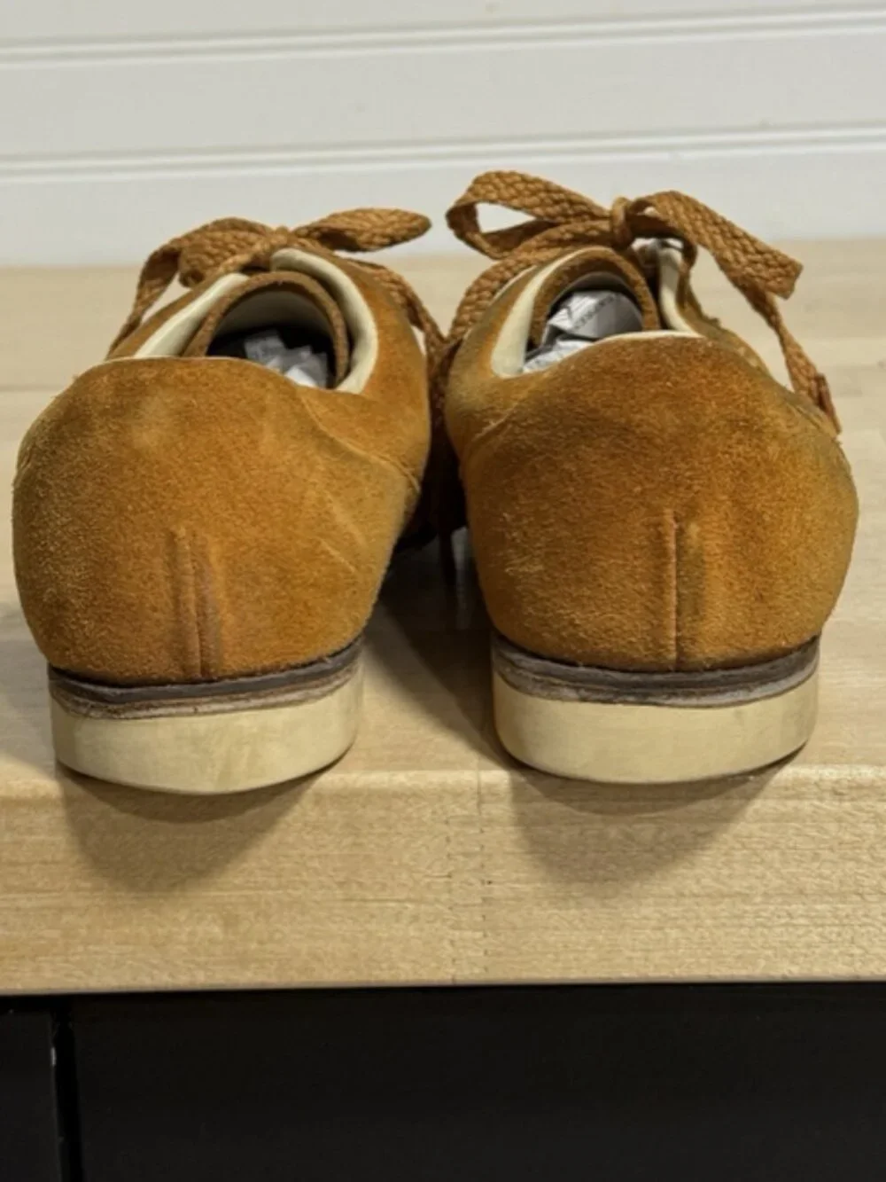 Vtg Brunswick Suede Bowling Shoes Dick Weber Wrist Master II Support 2L Lot